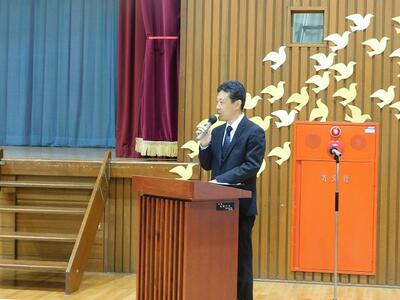 始業式　校長先生の話