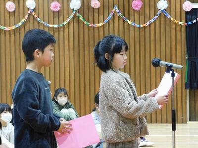 歓迎のあいさつ